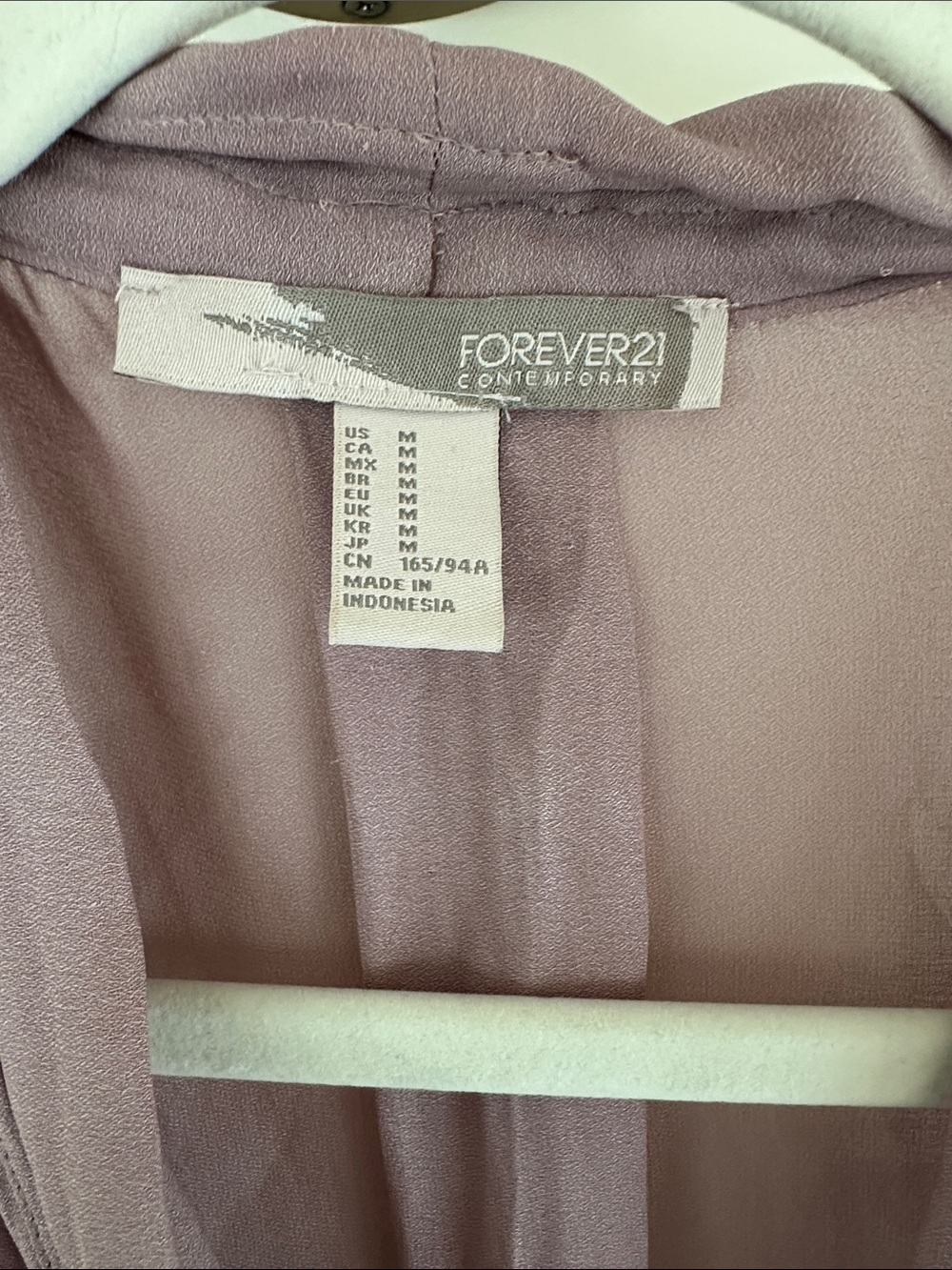 Forever 21 Dusty Mauve Twist-Front Blouse - Picture 2 of 5